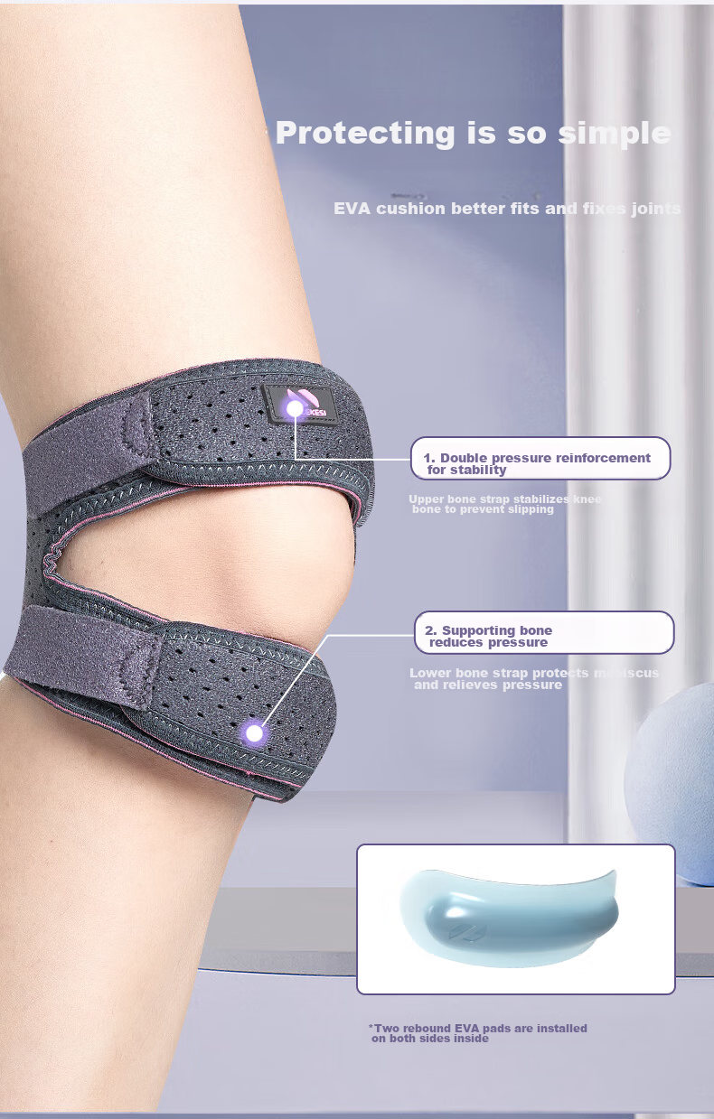 NAILEKESI Knee Brace for Hiking, Patellar Strap, Professional-Grade Climbing, Women's Special Sports Knee Protector, Badminton Running Knee Support for Me 3