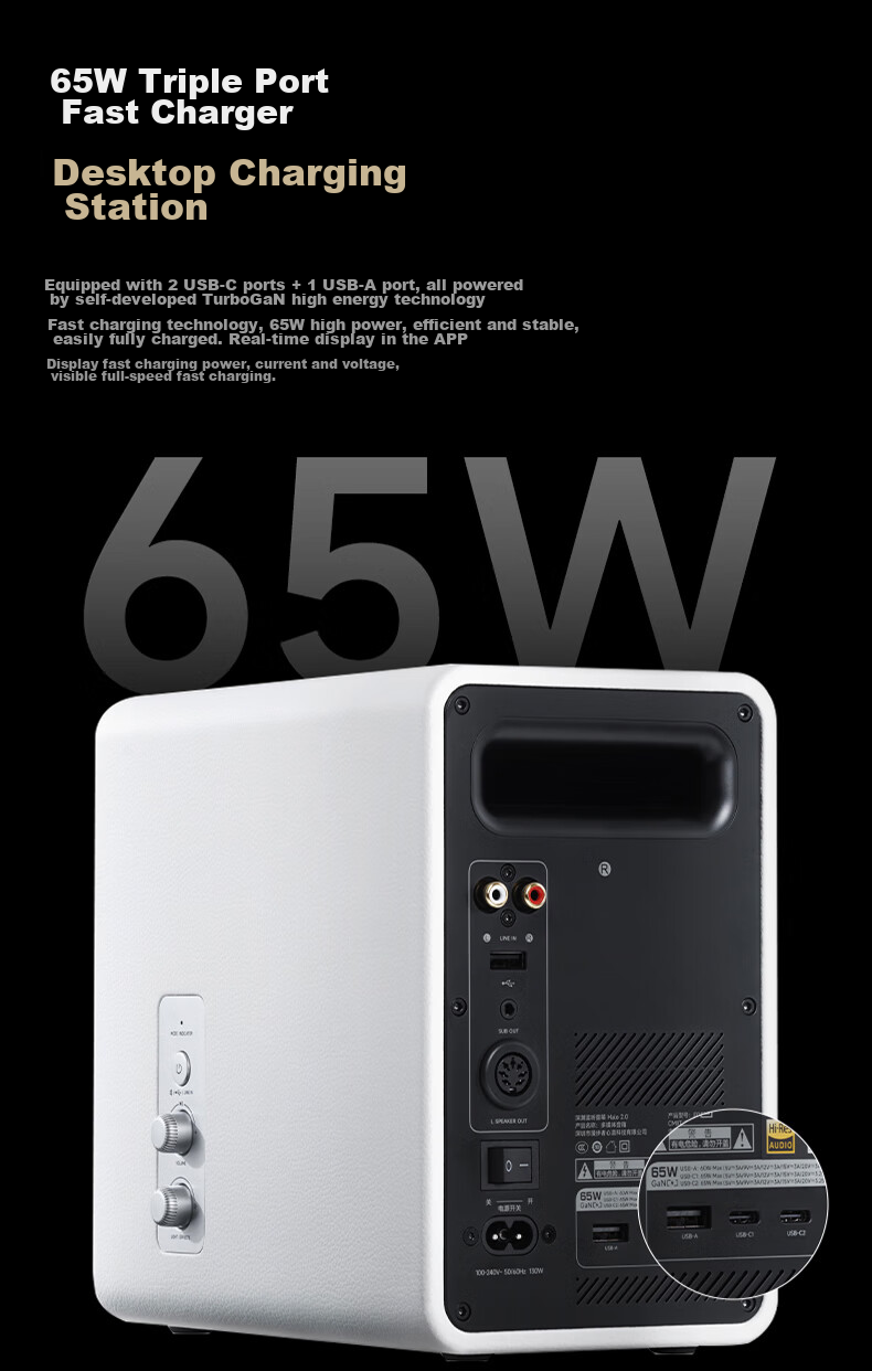EDIFIER Halo 2.0 Abyss Monitoring Speaker, Bluetooth Computer Speaker, Desktop Speaker, TV Soundbar, Dawn White 22