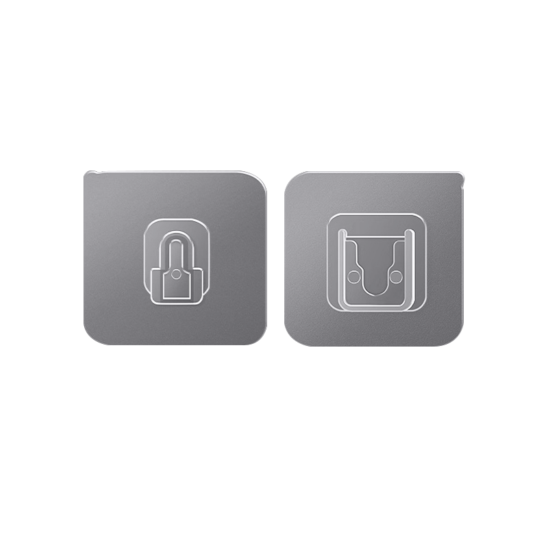 Jinghuisichuang, Child Safety Lock Adhesive Strip Power Strip Fixer Socket Sticker, Transparent No-Drilling Hook Clip Wall-Mounted Adhesive Hook