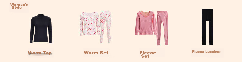 Fenteng Women's Thermal Underwear Pure Cotton 2025 New Style [Light Warm Underwear] Round Neck Small Floral Autumn Top and Bottom Set 19