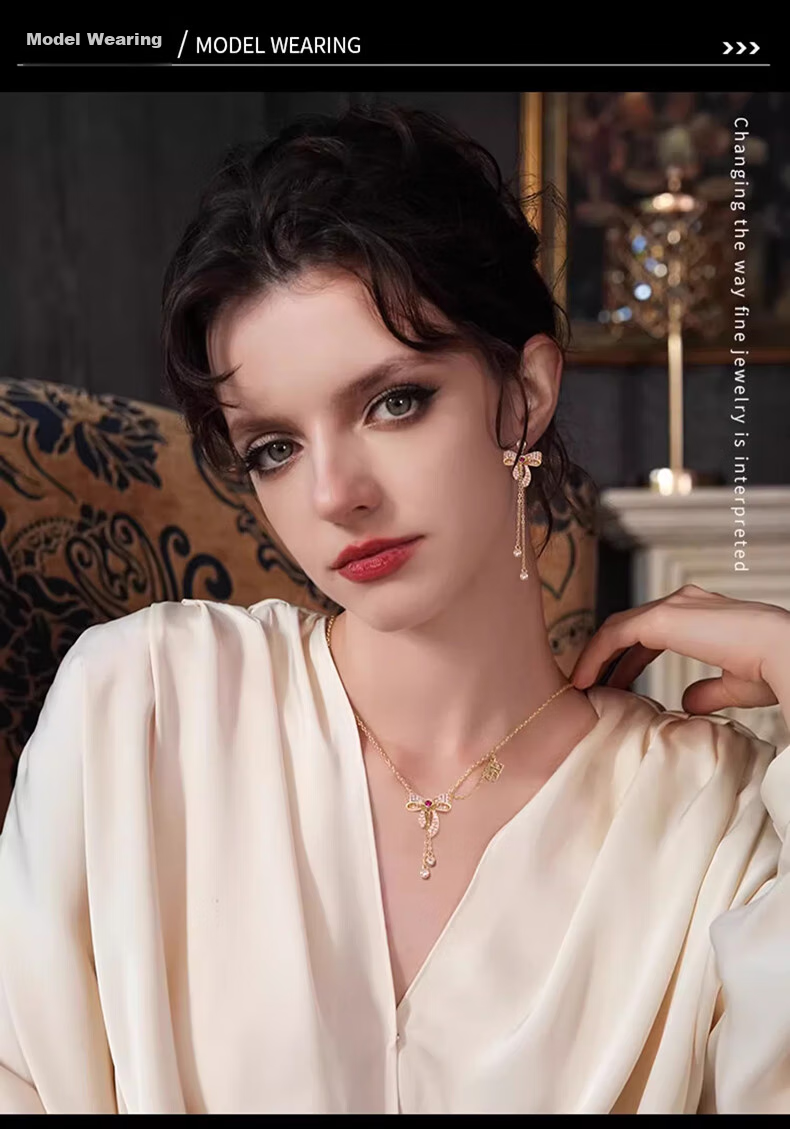 Eternelle French Eternal Original Design Earrings, Elegant Ear Rings, Fairy-Like Tassel Earrings, Birthday Gift for Wome 6