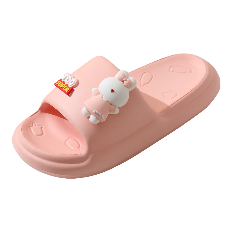 CARTELO Women's Slippers, Comfortable Sandals for Outdoor Wear, Home Use, Shower, And Barefoot Walking, Model 1479, Pink, Size 40-41