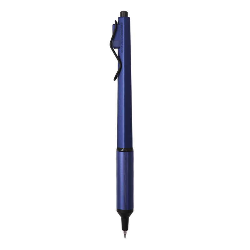 Uni Mitsubishi Ballpoint Pen with Metal Grip, Low Center of Gravity Office Business Pen, Medium Oil Ink, SXN-1003 0.28mm, Navy Blue Barrel