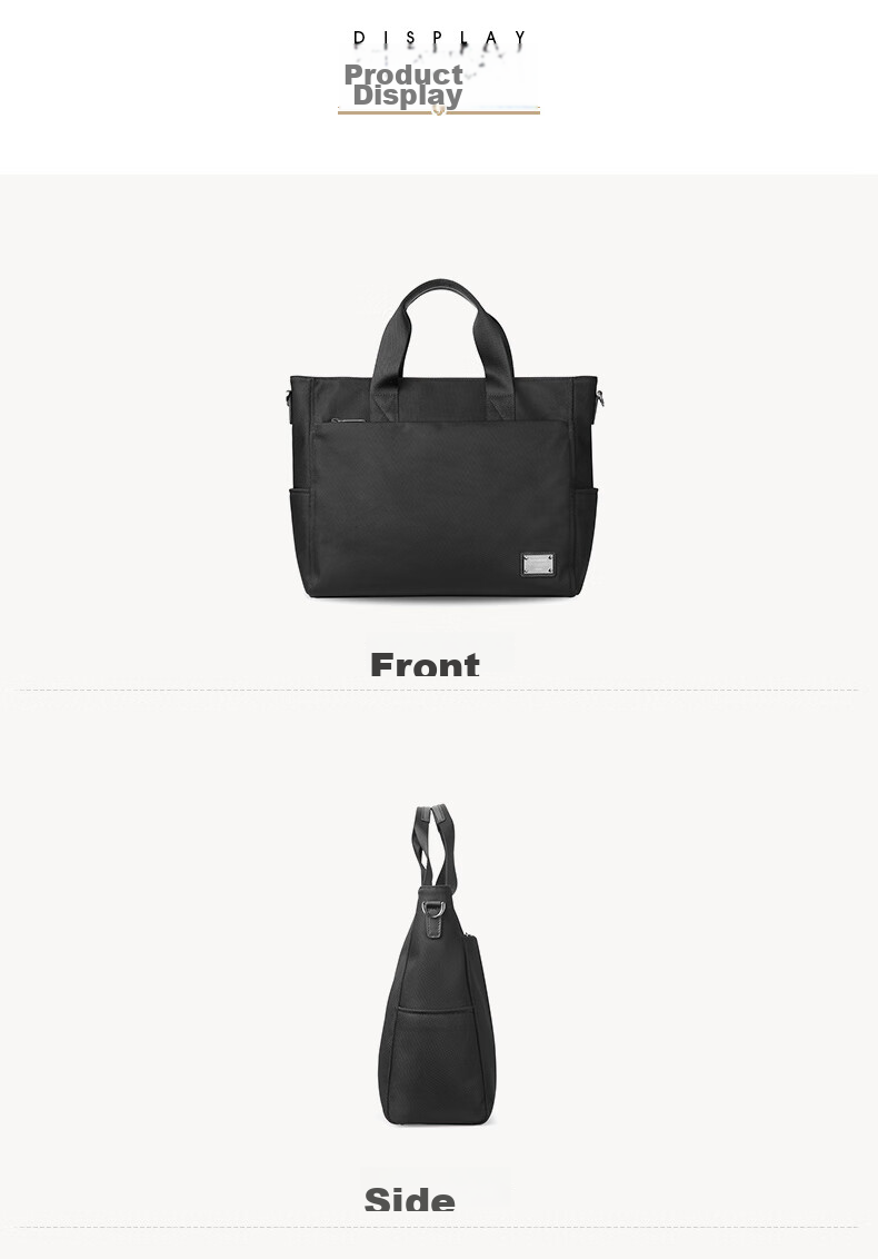 Xinxiuli Men's Briefcase, 14-Inch Laptop Nylon Handbag, Business Travel Bag, Birthday Gift, TN6 8