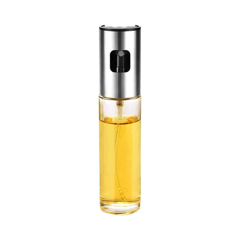 Suncojia Oil Sprayer Bottle, Olive Oil Spray Bottle, Barbecue Glass Oil Bottle, 100ml with Funnel