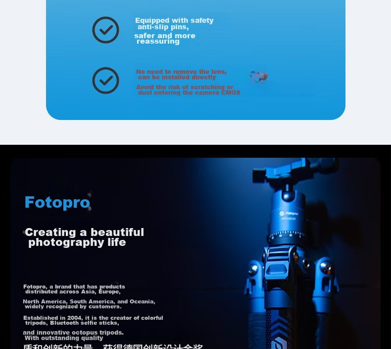 Fotopro X-R95 Universal Swivel Hot Shoe 3/8 to 1/4 Adapter for Digital Camera Horizontal And Vertical Shooting Quick Switch Lens Ring 9