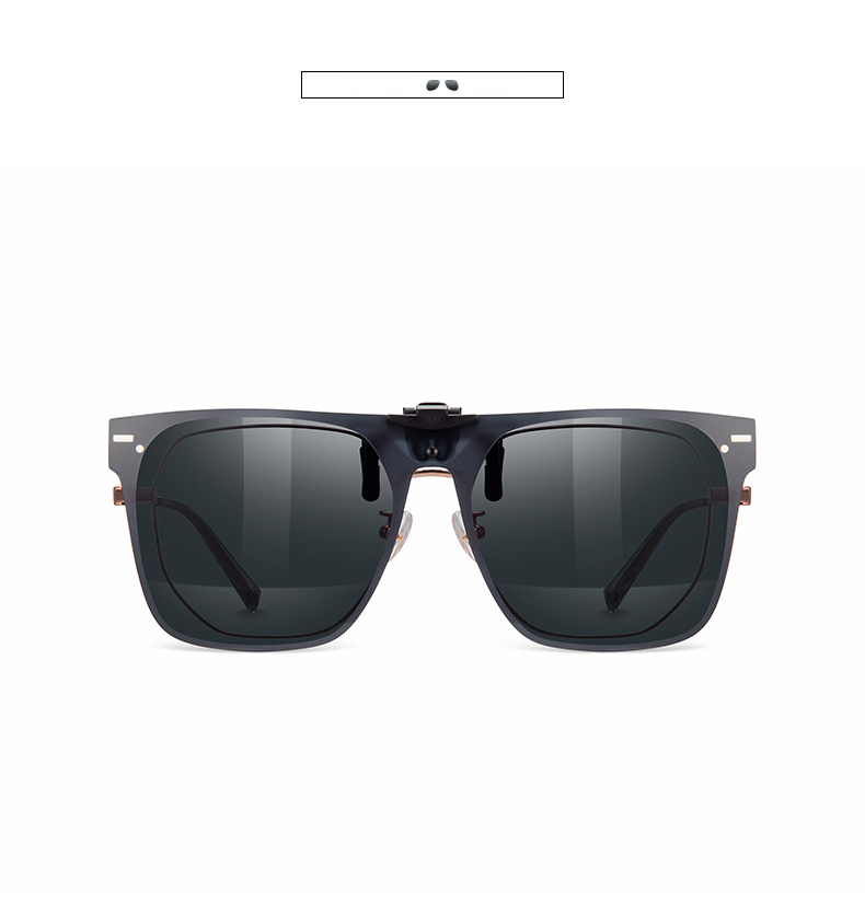 HELEN KELLER Eyeglass Clip, Fashionable Polarized Clip for Men And Women, Specialized Driving Sunglasses Clip HP828C2 12