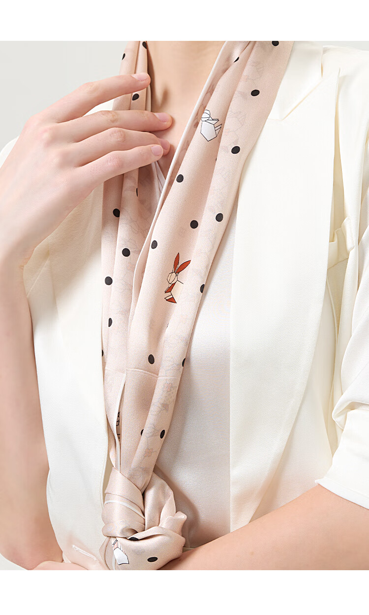 Sijie [Over 10,000 Sold] Silk Scarf for Women, Mid-Autumn Festival Long Scarf, 100% Mulberry Silk, Wealthy Leader Scarf, Gift Wrap 11
