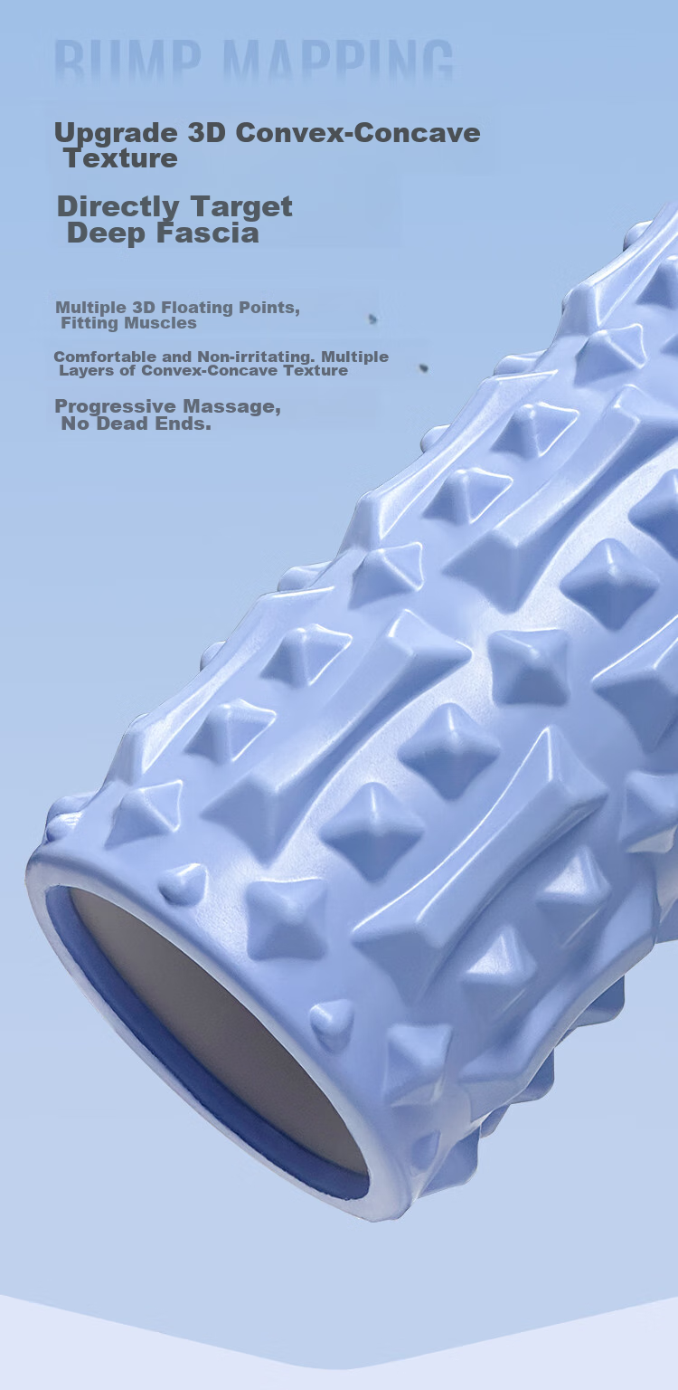 Keep Foam Roller Spiky Massage Stick Muscle Relaxation Leg Massage Roller Yoga Stick Fitness Equipment Mint Green 2