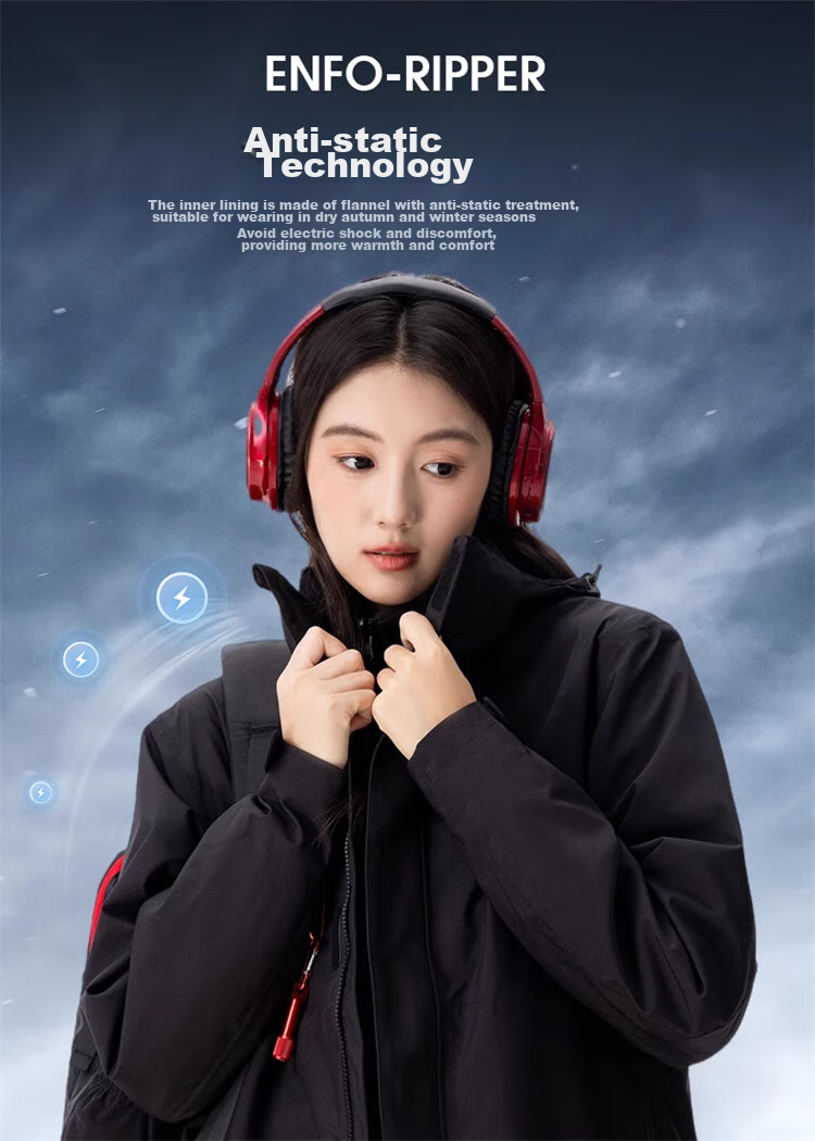 CAMEL Women's Three-In Jacket with Detachable Fleece Inner Layer, Thickened Windproof And Waterproof, U1W1TR342 10
