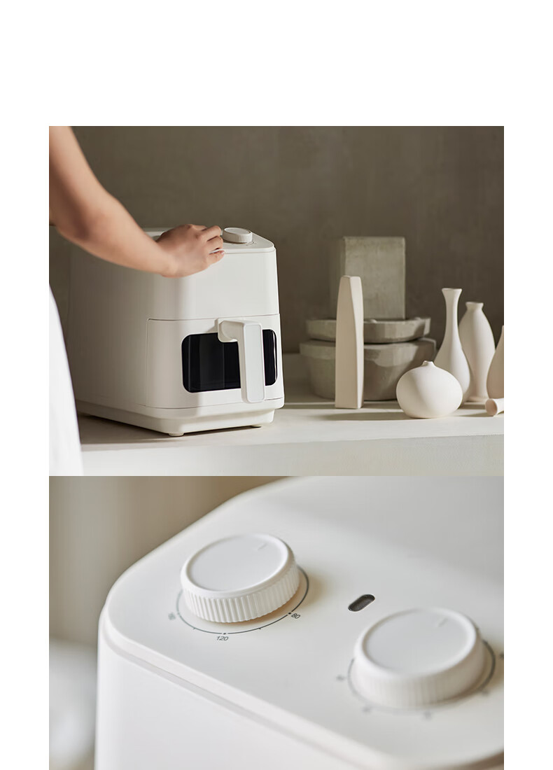 Olayks Instant Air Fryer 5L Large Capacity Multifunctional Electric Fryer with Flip-Free 3D Steam Roasting, Visible Window, 304 Stainless Steel Fully Automatic Electric Grill 3
