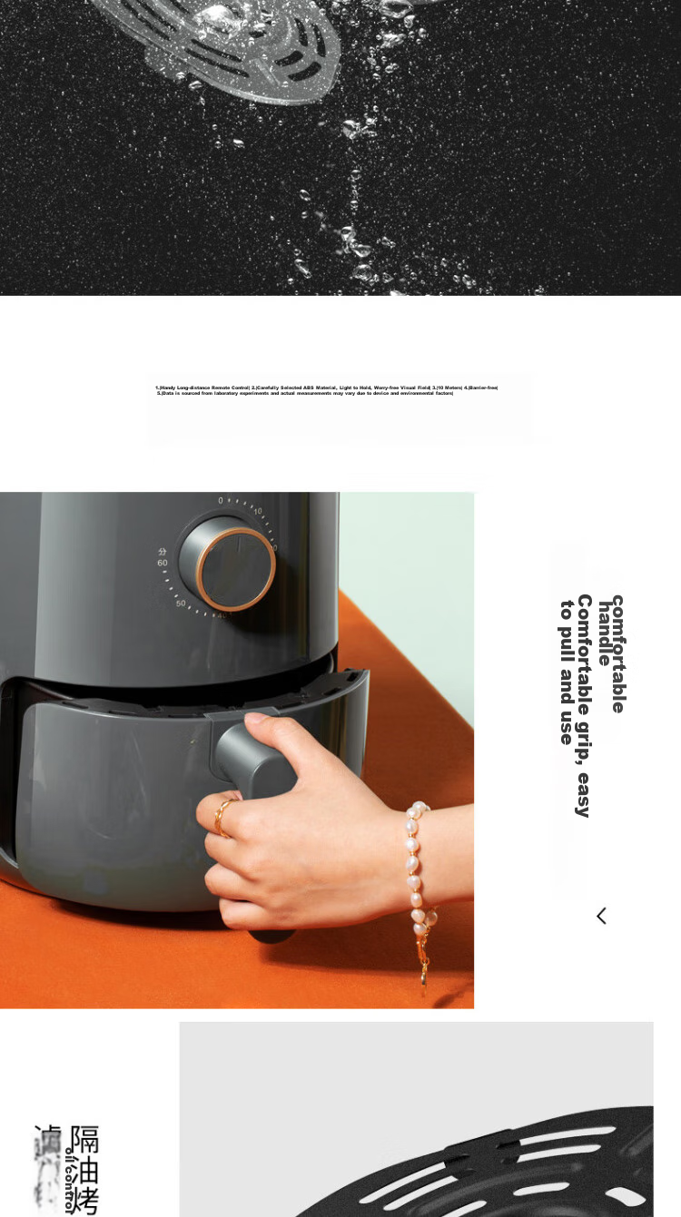 Joyoung Air Fryer for Home Use, Multifunctional, 3L Large Capacity, Timer Function, Non-Stick Fries Maker, KL30-VF165 11