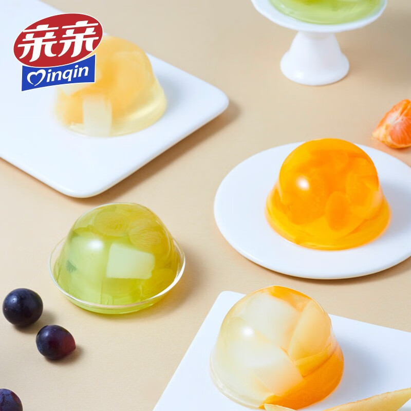 亲亲霸气大碗果肉果冻 200g*5杯  0脂肪 休闲食品  儿童零食大礼包