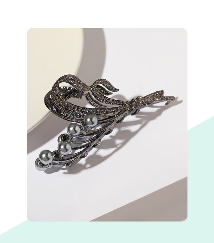 CHIMERA Hair Clip, High-End Hair Accessory for Women, Rhinestone Hair Claw Clip, Back of Head Bun Shark Clip, Birthday Gift for Wome 1