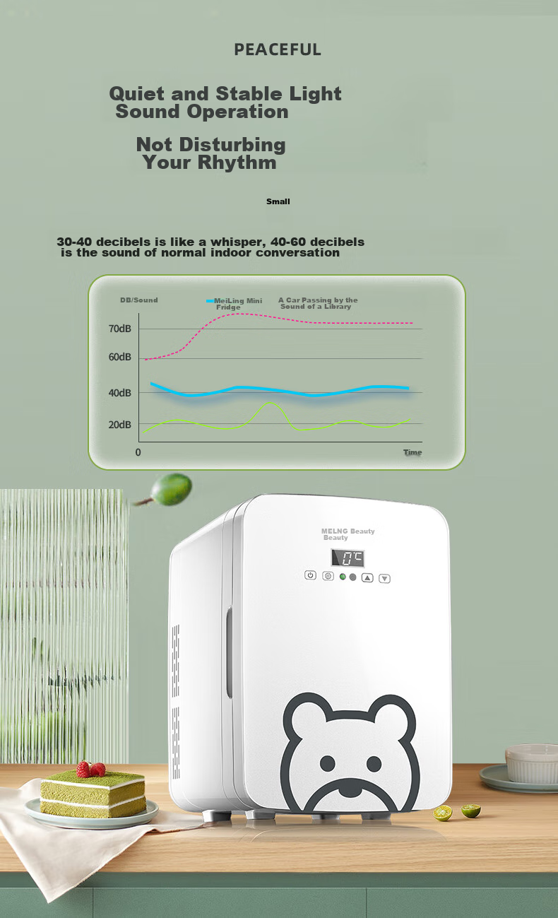 MeiLing Car Refrigerator, 10L Mini Fridge, Student Dorm Office Breast Milk Cooler And Warmer, Outdoor Breast Milk Cooler And Warmer 5