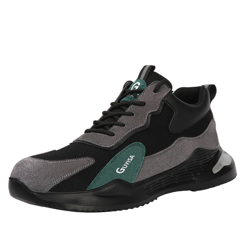 BlueOwl Shield Men's Summer Breathable Insulated 10KV Electrician Anti-Smash Anti-Puncture Safety Work Shoes DL2095KB Size 42
