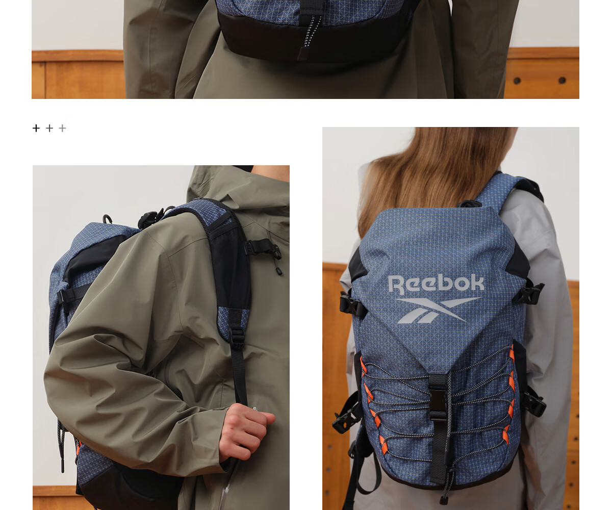 Reebok Lightweight Multifunctional Sports Backpack, Outdoor Water-Resistant And Wear-Resistant Hiking Bag, Black Extra Large Size 6