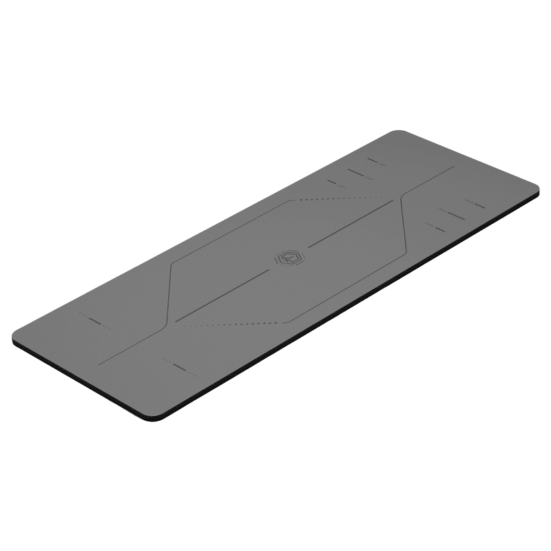 JD Original Non-Slip Yoga Mat with PU Position Lines for Home Fitness, Soundproof And Non-Slip Mat, Light Mist Gray