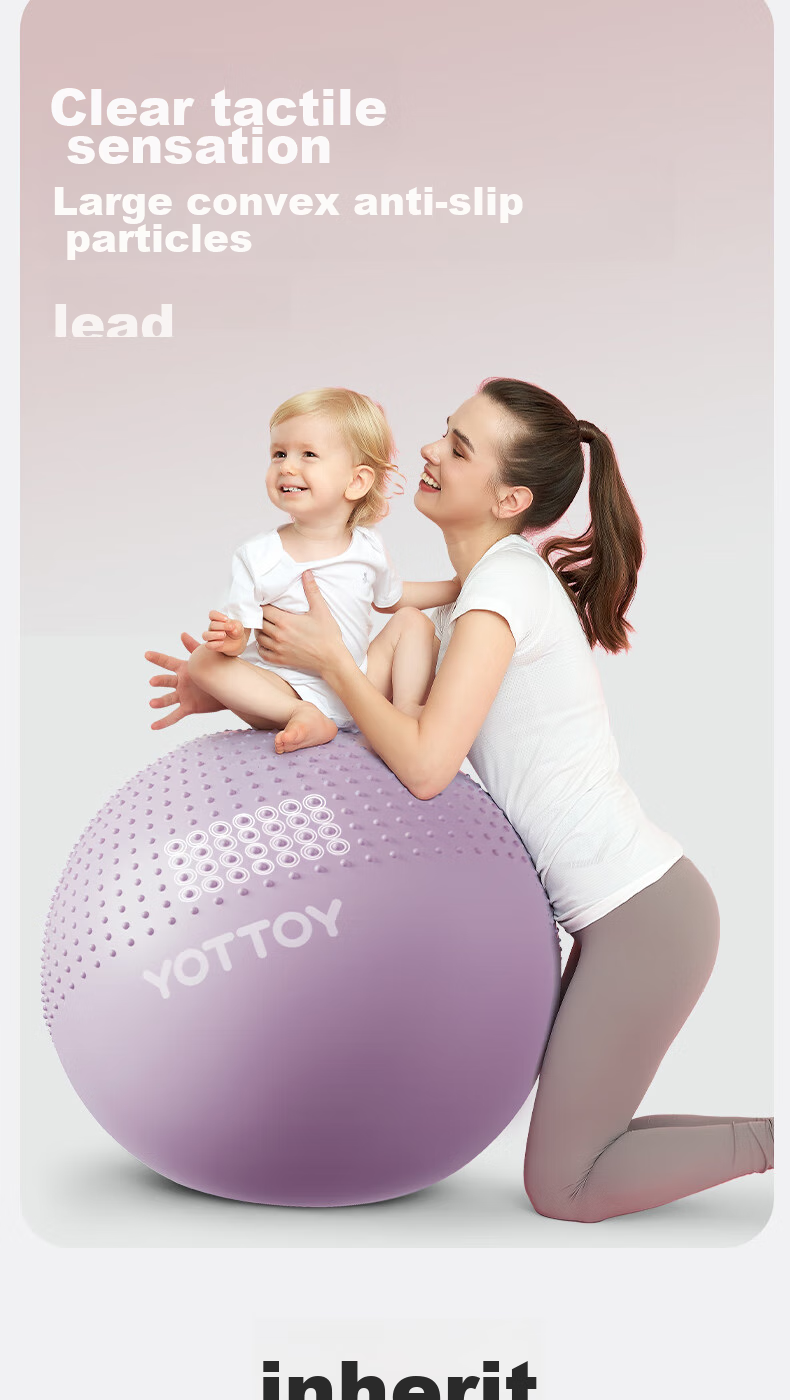 Yottoy Yoga Ball with Spikes, Thickened Anti-Burst Large Dragon Ball, Children's Sensory Integration Training Ball, Baby Massage Ball - 75cm 8