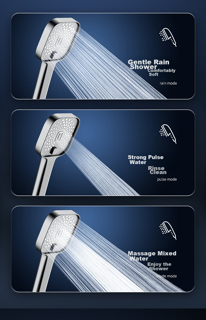 MEJUE Intelligent Shower Head Set, Shower Head Bathroom Spray Nozzle, Pressurized Shower System Z-05105 28