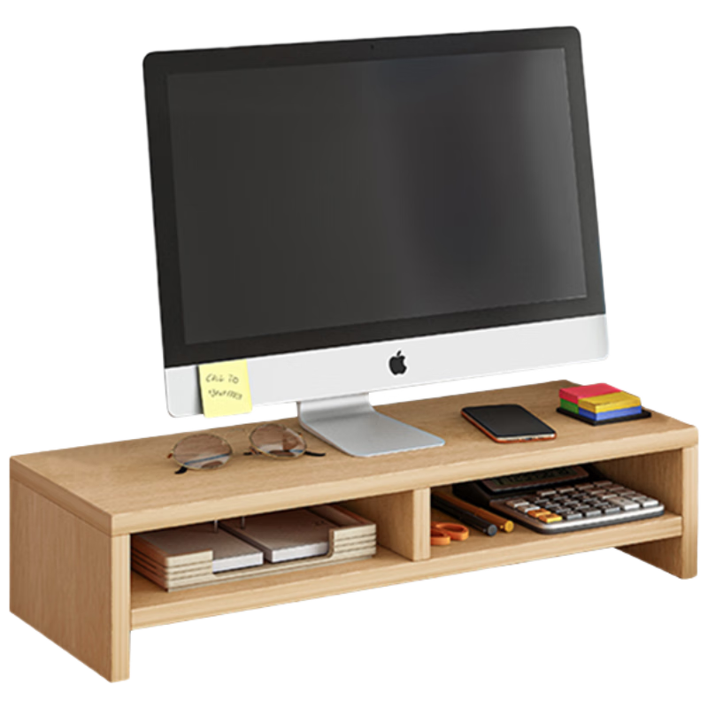 Jingjiayi Computer Stand, Laptop Monitor Riser Stand, Height-Increasing Base, Desktop Organizer, Office Storage Rack