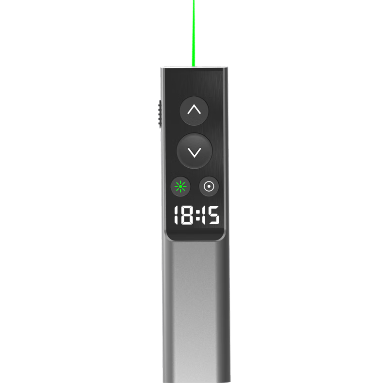 Nomia X9 High-Power Green Laser Pointer with LED LCD Screen, Multifunctional Presentation Clicker for Whiteboards and Screens, Remote Control for Large Lecture Halls, 100m Range Conference Pointer