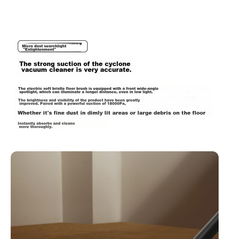 Mijia Xiaomi Wireless Floor Cleaner 3 Max, Sweeping And Vacuuming All-In with Dust Mite Removal, 180° Flat Cleaning for Whole House, Full Chain Sterilization And Hot Air Drying 21