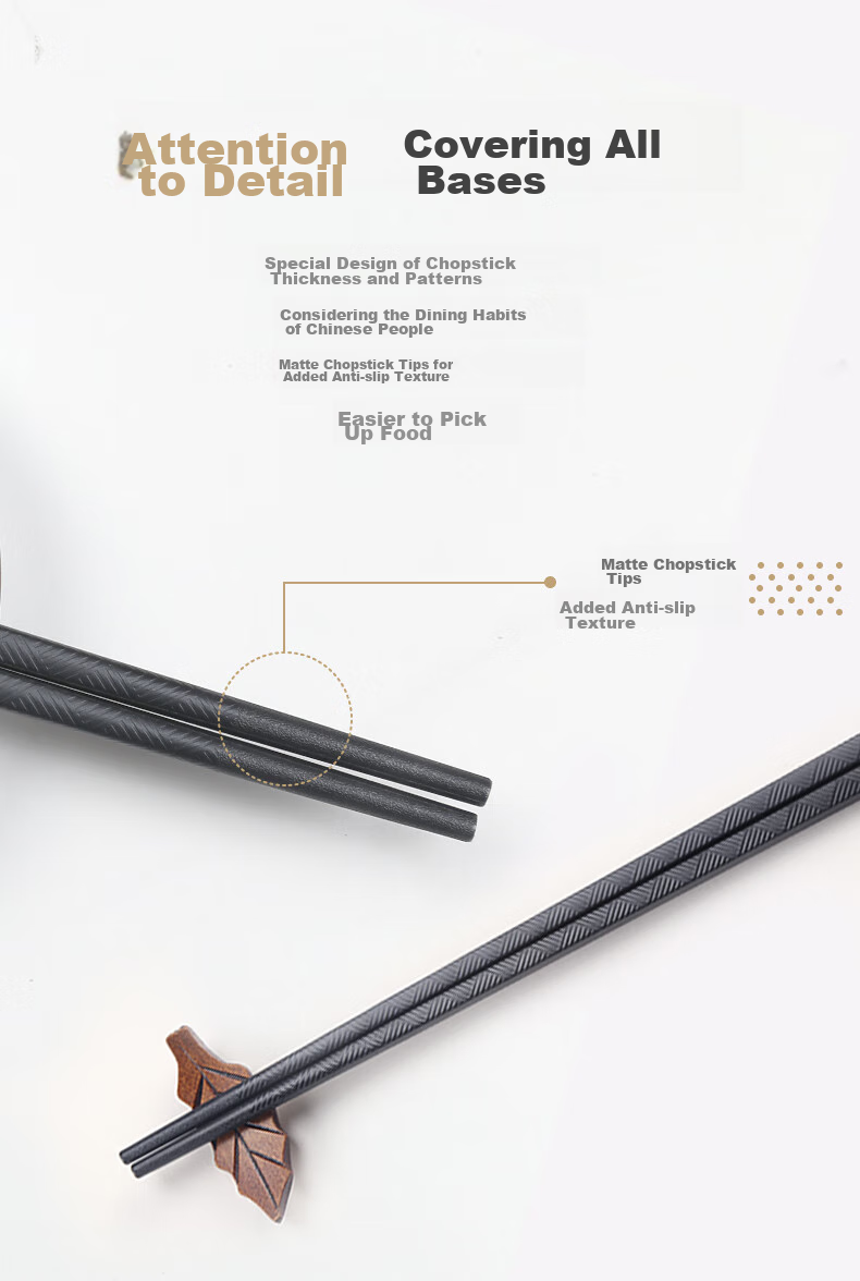 Suncha Heat-Resistant Non-Bacterial Household Alloy Chopsticks Tableware Set, 10 Pairs, Korean Chopsticks 6