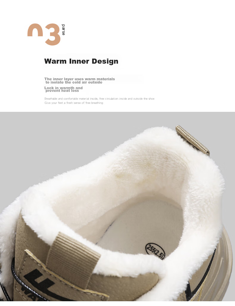 Huili Men's Martin Boots, 2025 Autumn And Winter New Men's Fleece-Lined Snow Boots, Warm Work Cotton Boots, Gray, Size 40 11