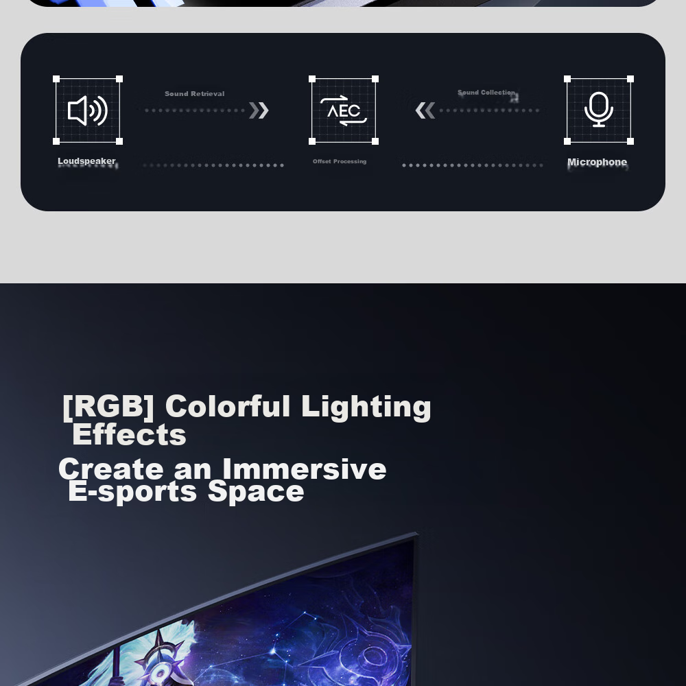 EDIFIER Halo Soundbar Max Computer Speakers, Abyss Ambient Light, Desktop PS5 Gaming Speakers, Dawn White 12