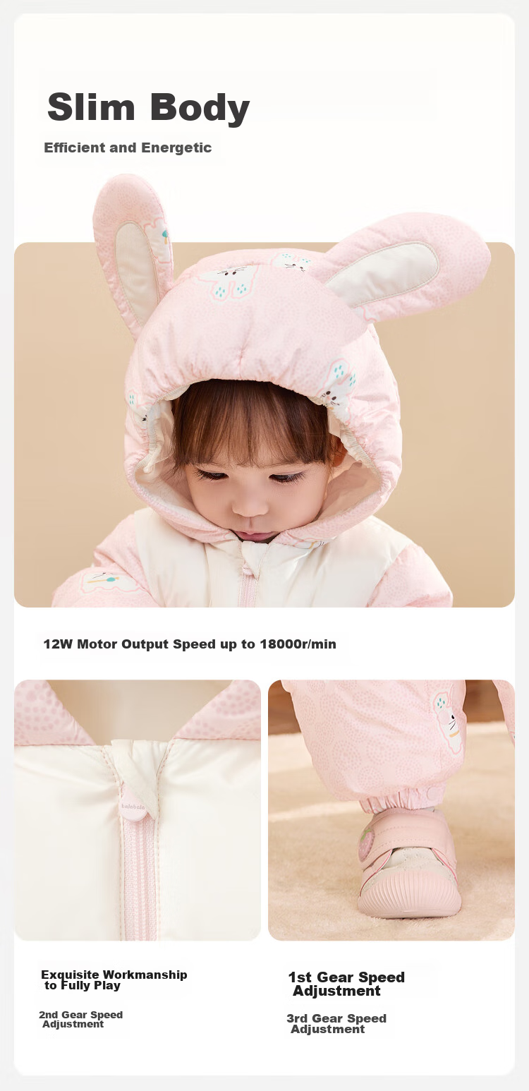 BALABALA Children's Clothing, Baby down Jacket Onesie, New Winter Outfit for Infants, Thickened Warm Romper, Cute Desig 9