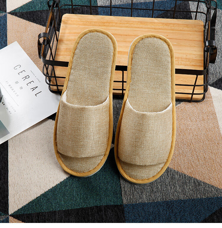 BWNK Premium Disposable Slippers for Star Hotels, Extra Large Thick Sole, White Trim, Pack of 5 10