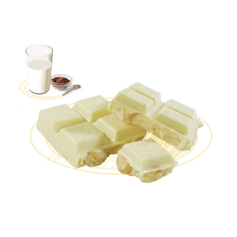 瑞特滋（RITTER SPORT）全榛子白巧克力 100g 休闲零食糖果节日礼物送男女友德国原产