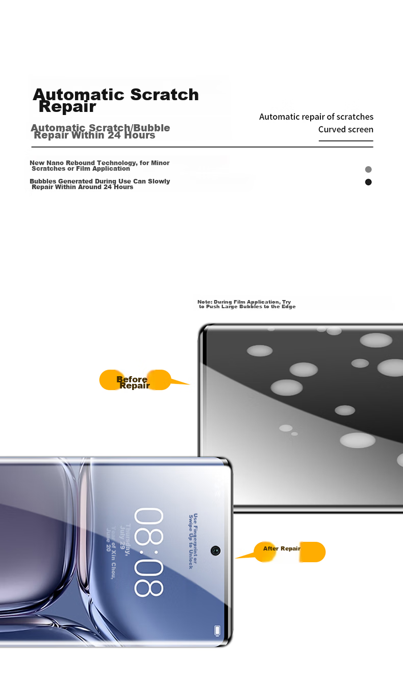 Flying Planet [2-Pack] Tempered Glass Screen Protector for Huawei Pura90ProMax, Anti-Fingerprint, Drop-Resistant, Dust-Free Installation Box 6