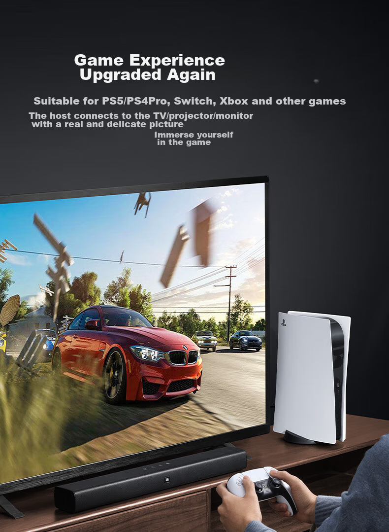 FIBBR HDMI Cable Version 2.1 Video Cable 4K144Hz/8K60Hz Set-Top Box Apple TV TV Soundbar Projector Connection Cable Compatible with HDMI2.0 2 Meters 10