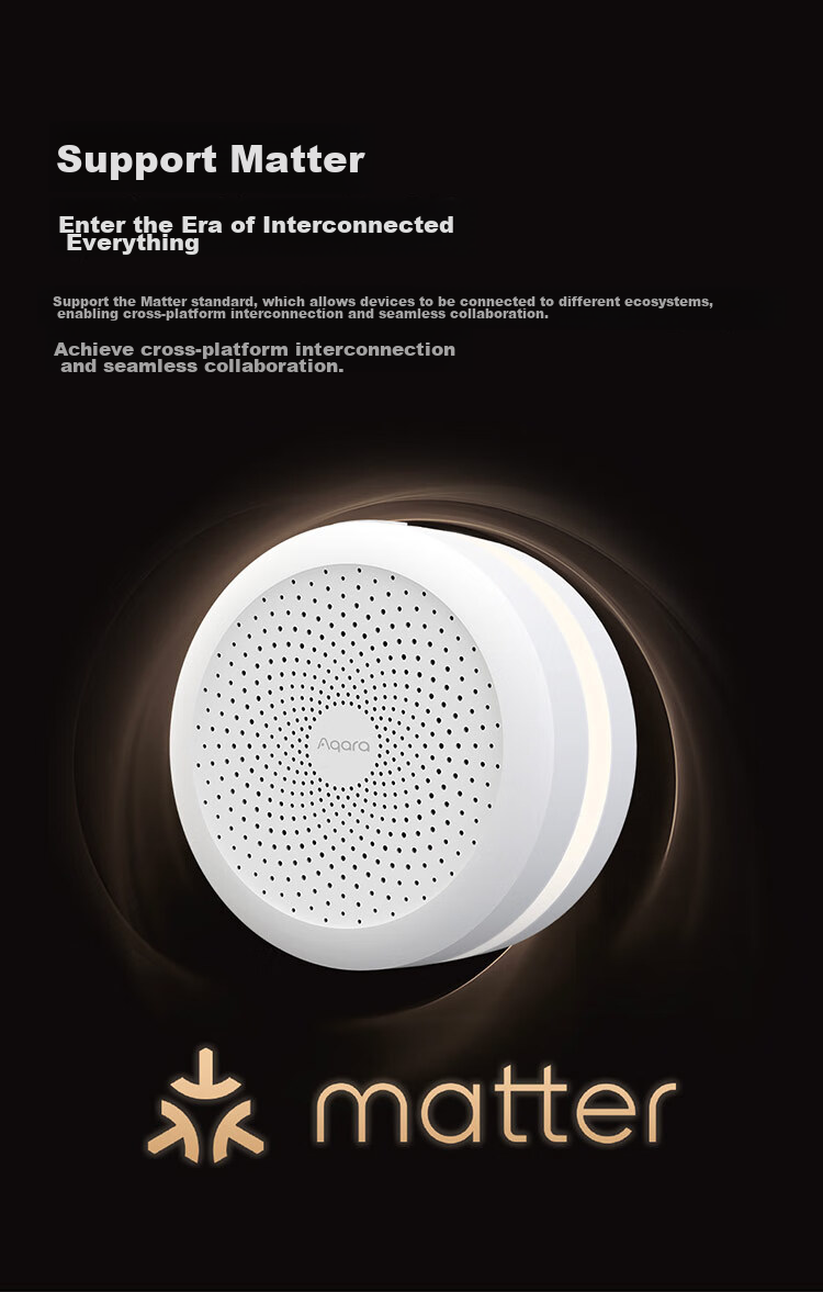 Aqara Smart Home Gateway M1S with Remote Control, Sound And Light Alarm, Compatible with Mi Home APP/iOS HomeKit 9