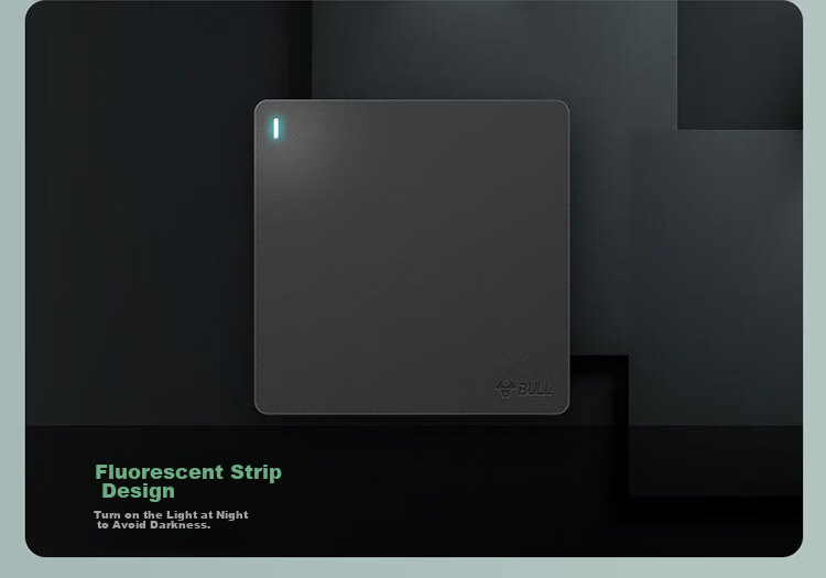 BULL Switch Socket, G12 Series, Single Pole Double Throw with Three Intermediate Positions, 86-Type Board G12K134, Space Gray 18
