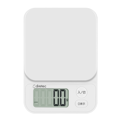 Dretec Japanese Kitchen Scale, High Precision 0.1g Food Scale, Home Baking Electronic Scale, Silicone Cover Large Scale Surface