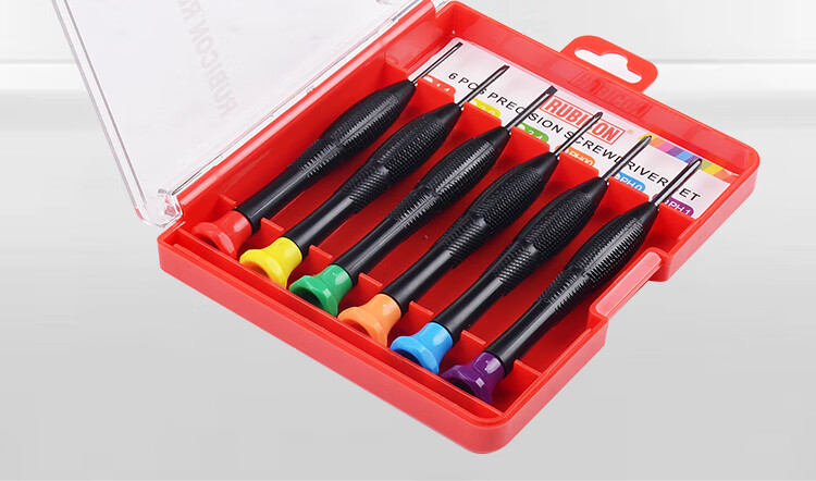 RUBICON Imported Precision Screwdriver Set Phillips and Flathead RES-202 Repair Tool 10