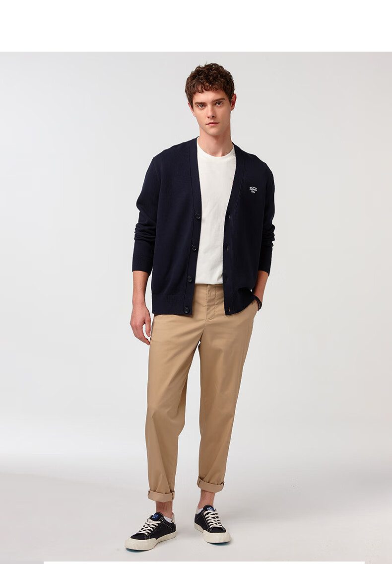 HAZZYS Men's Clothing, PHIZ Knitted Cardigan ABYZD0CAI10, Navy Blue NV, Size M (170/92A46) 9