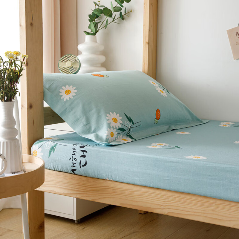 Hengyuanxiang 100% Cotton Pillowcase Single Pack Antibacterial Pure Cotton Pillow Cover Single Size 48x74cm Pillowcase for Men And Family Use