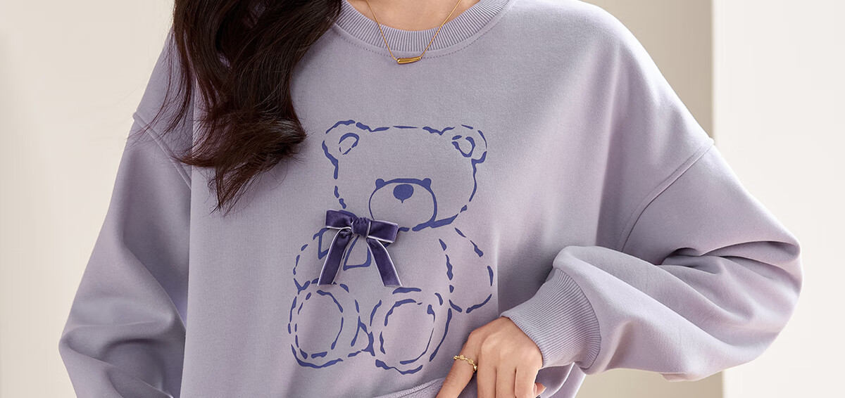 PinCai Relaxed Fit Sweatshirt for Women, Solid Color Round Neck Simple Loose Sweatshirt, Fashionable Casual Versatile Top P143W1031 34