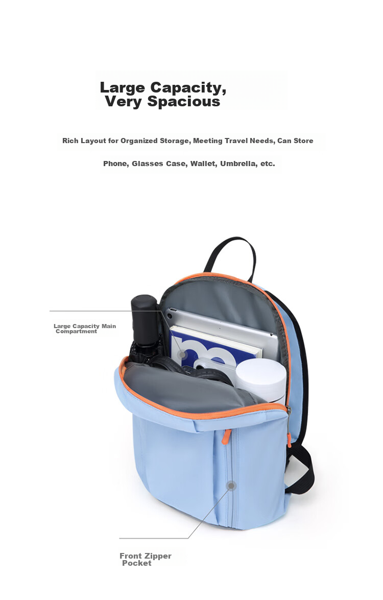 GOLF Backpack for Men And Women, Casual IPad Bag, Sports Outdoor Mini Travel Hiking Bag, Student And Children's Schoolbag 8