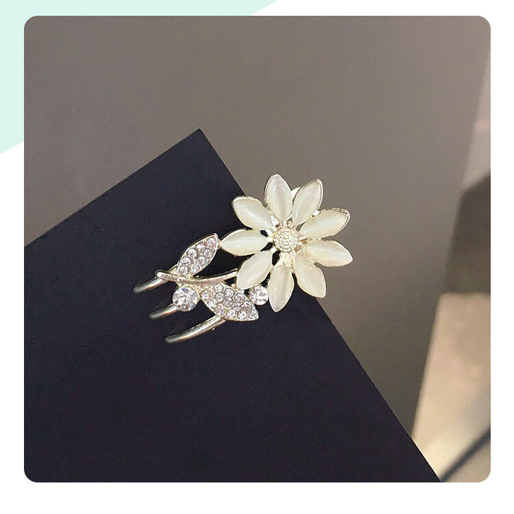 CHIMERA Elegant Hair Claw Clip with Flower And Shark Design, Luxurious Hair Clip for Back of Head, Bun Maker, Mid-Autumn Festival Gift for Wome 44