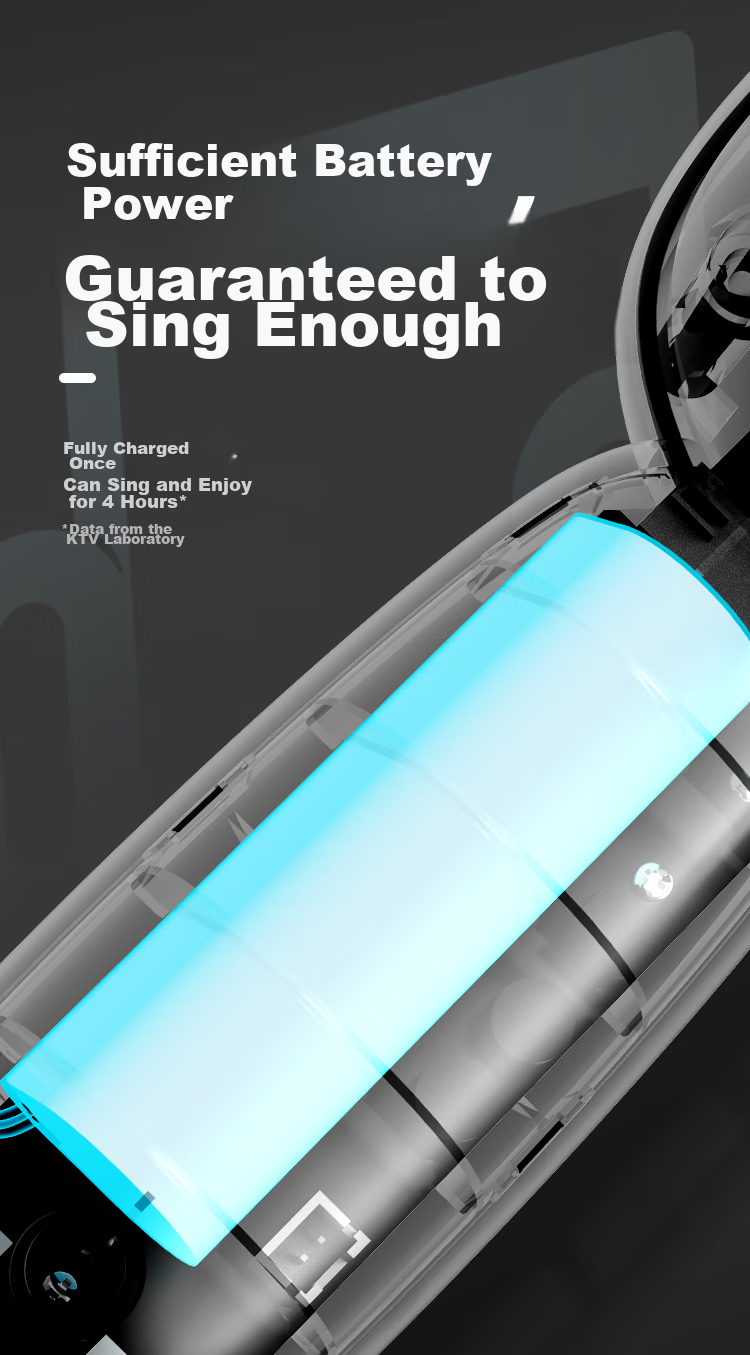 Changba Microphone C10 All-In Karaoke Machine with Wireless Bluetooth Connection, Home KTV Singing Machine for Children, Gift Item, Black 14