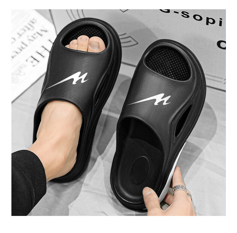 Shuangxingbate Men's Sports Slippers, Summer Outdoor Beach Shoes, Swimming Indoor Shower Casual Outdoor Sandals for Me 3