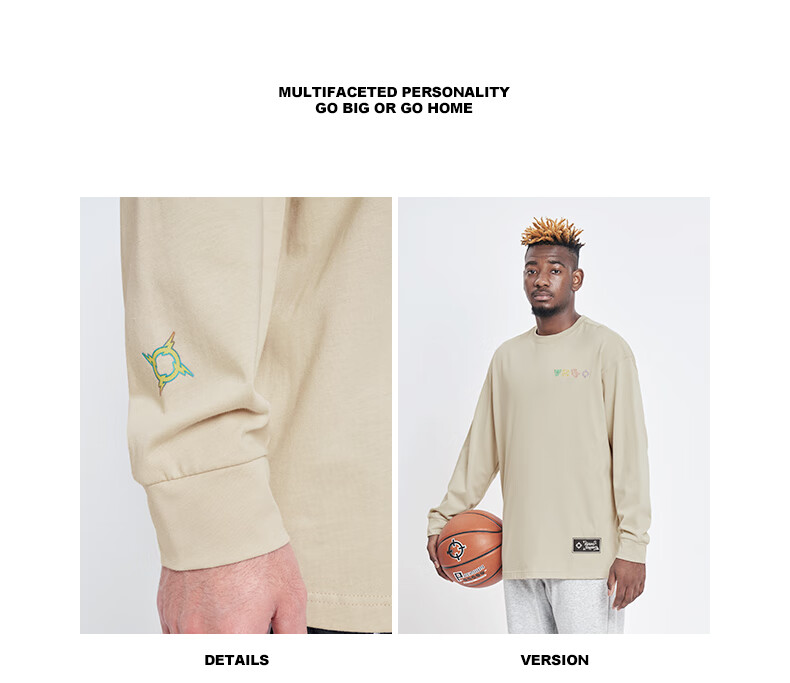 RIGORER Crew Neck Long Sleeve T-Shirt New Autumn Basketball Sports Training Fashion Embroidered Casual Pullover Sweatshirt 9