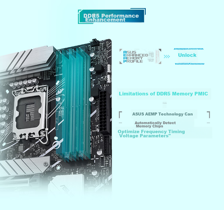 ASUS PRIME Z790-P Motherboard Supports DDR5 CPU 14700K/14600K (Intel Z790/LGA 1700) 7