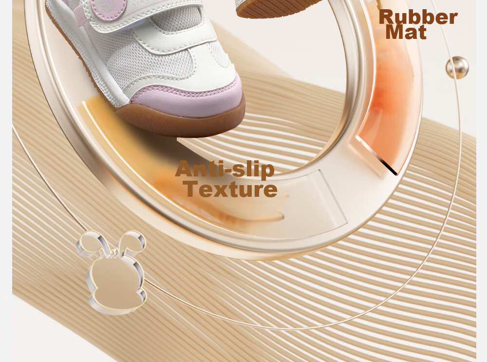 BOBDOG Toddler Shoes, Baby Walking Shoes, Spring Style, Soft Sole, Non-Slip, Anti-Collision, Functional Shoes for Boys And Girls, Pink, Size 23 9