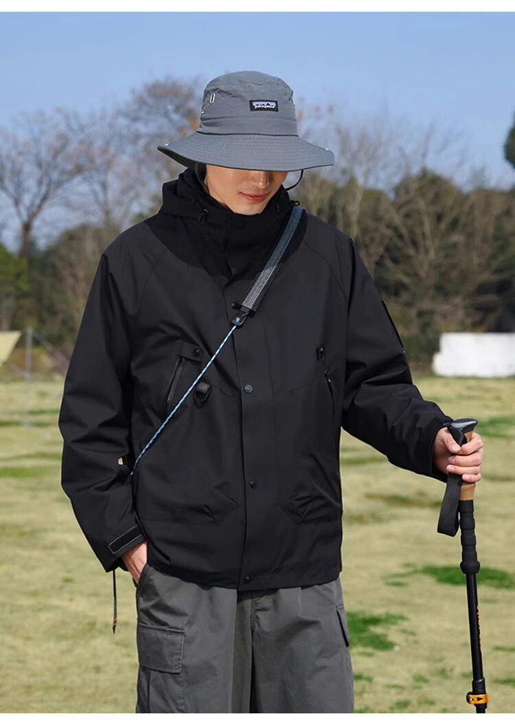 JEEP SPIRIT Men's Three-In Jacket, Men's Windbreaker, Autumn And Winter Warm Casual Fleece Outerwear 14